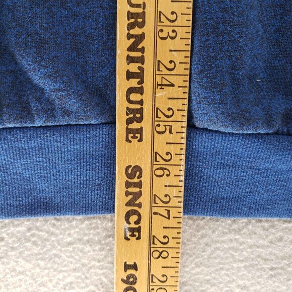 DC Shoes Skate Hoodie Mens Large Blue Skater Punk Stencil Athleisure California - Picture 5 of 5